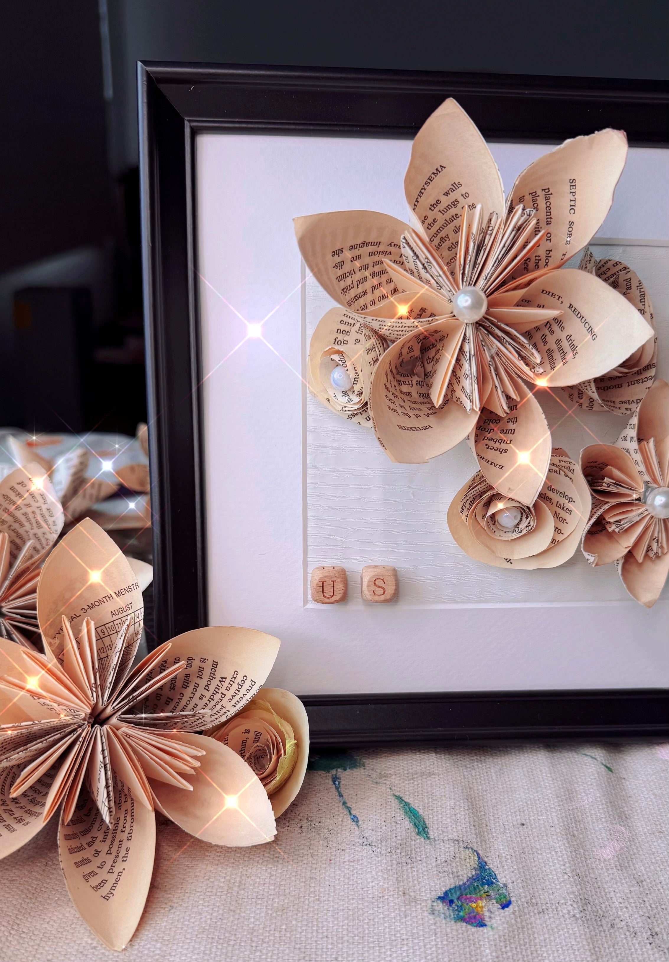 Stemless Book Flowers (Bulk/Wholesale)