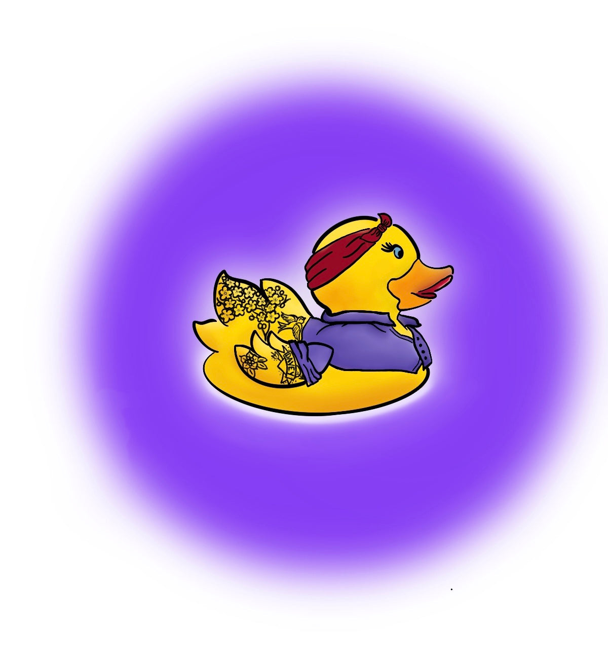 Vinyl Rosie the Rubber Duck Sticker - “Mother Ducker”