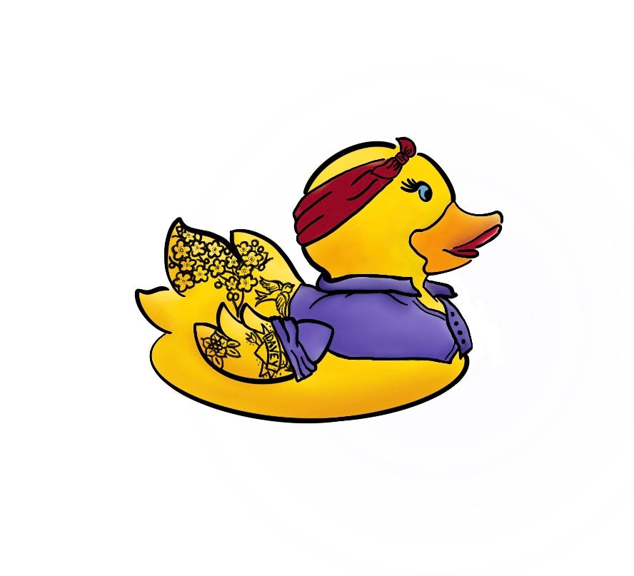 Vinyl Rosie the Rubber Duck Sticker - “Mother Ducker”