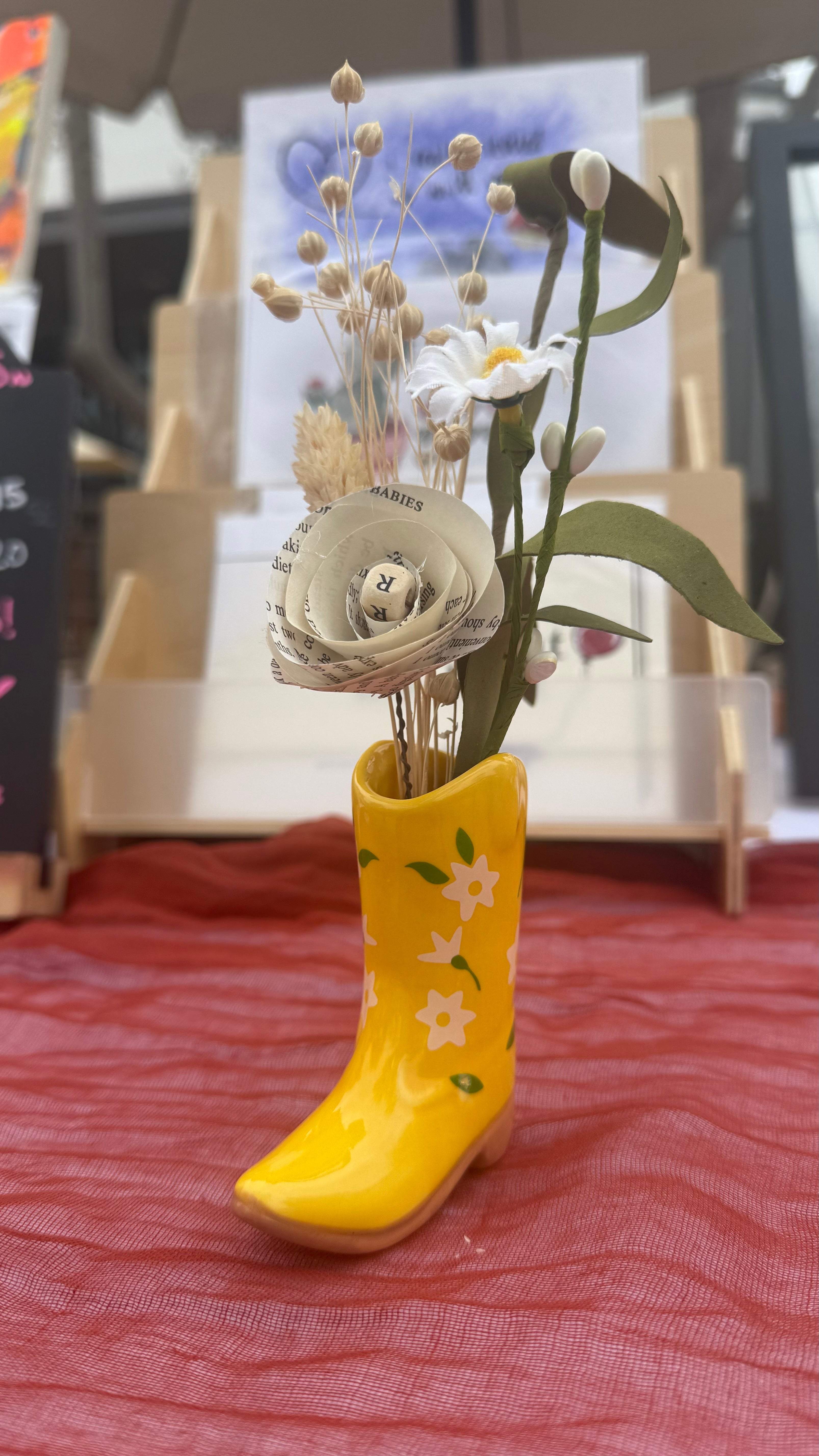Boots and Books Bouquets