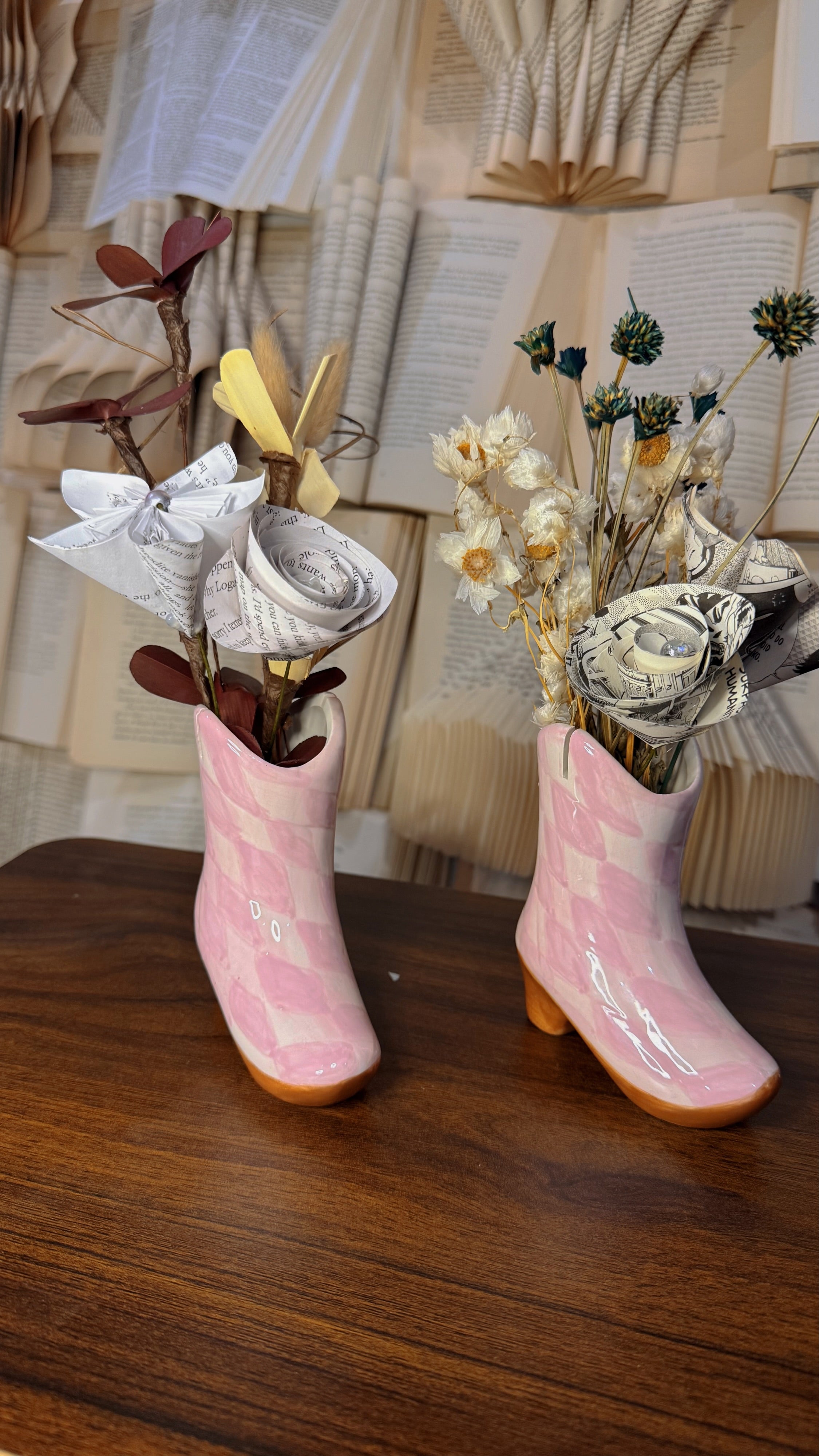 Boots and Books Bouquets