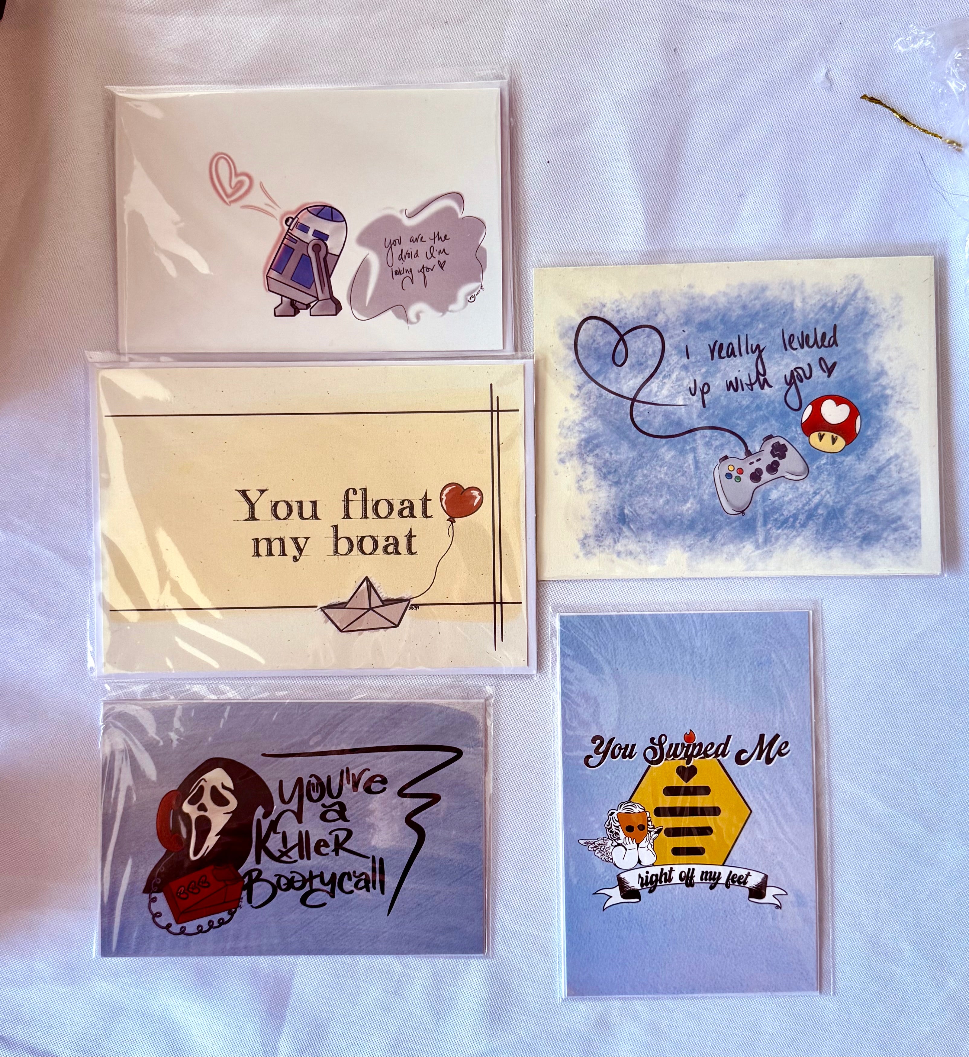 IT / Horror Punny Greeting Card - “You Float My Boat” - Blank Inside