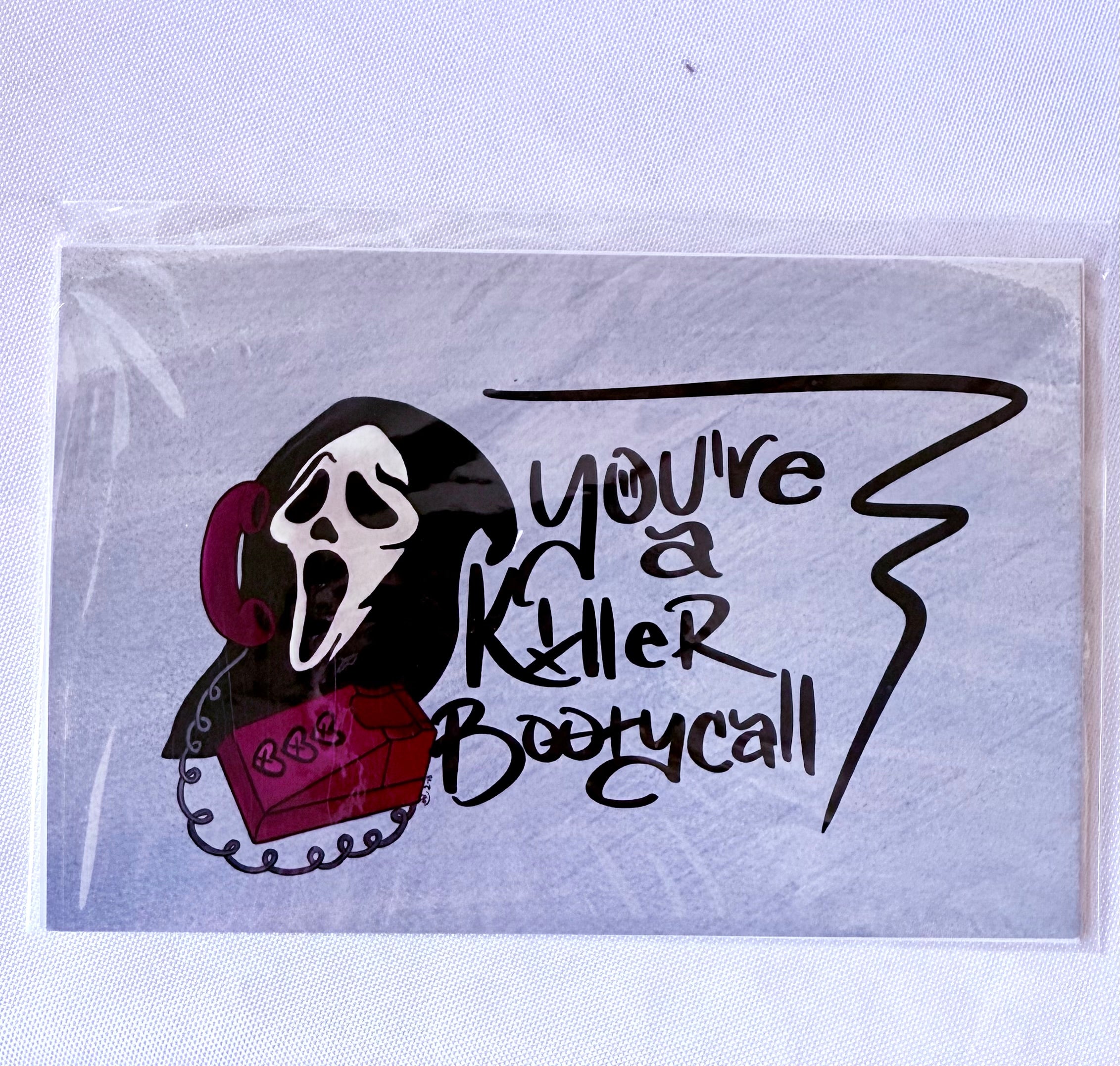 Scream / Horror Punny Sticker - “You’re a Killer Bootycall”