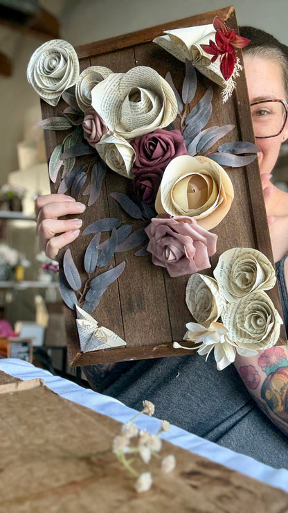 Stemless Book Flowers (Bulk/Wholesale)