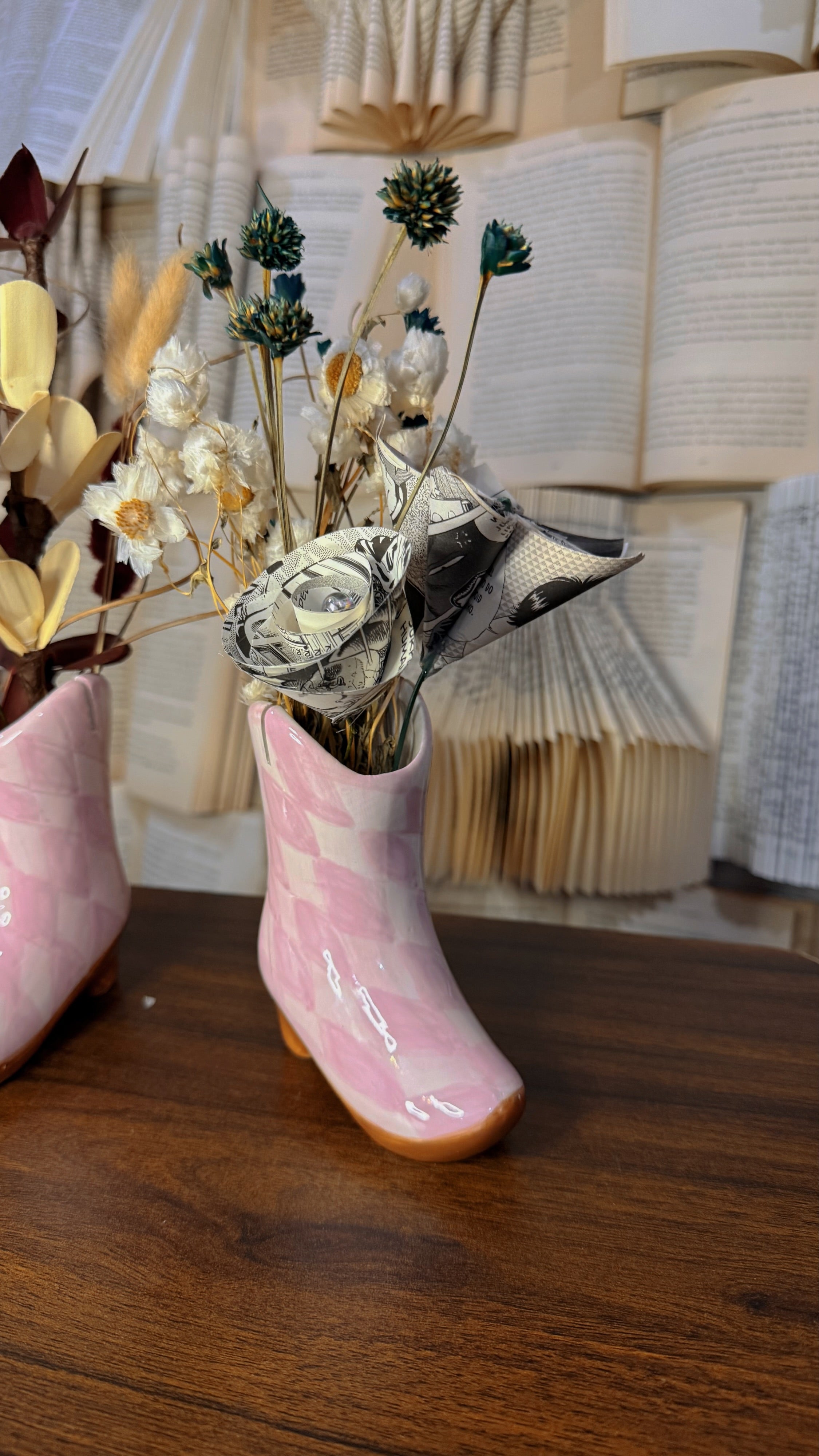 Boots and Books Bouquets