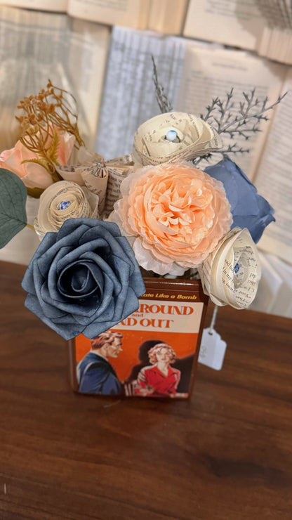 Funny Book Vase + Book Bouquet - “FAFO” Fuck Around & Find Out