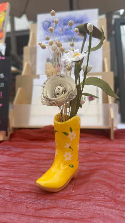 Boots and Books Bouquets
