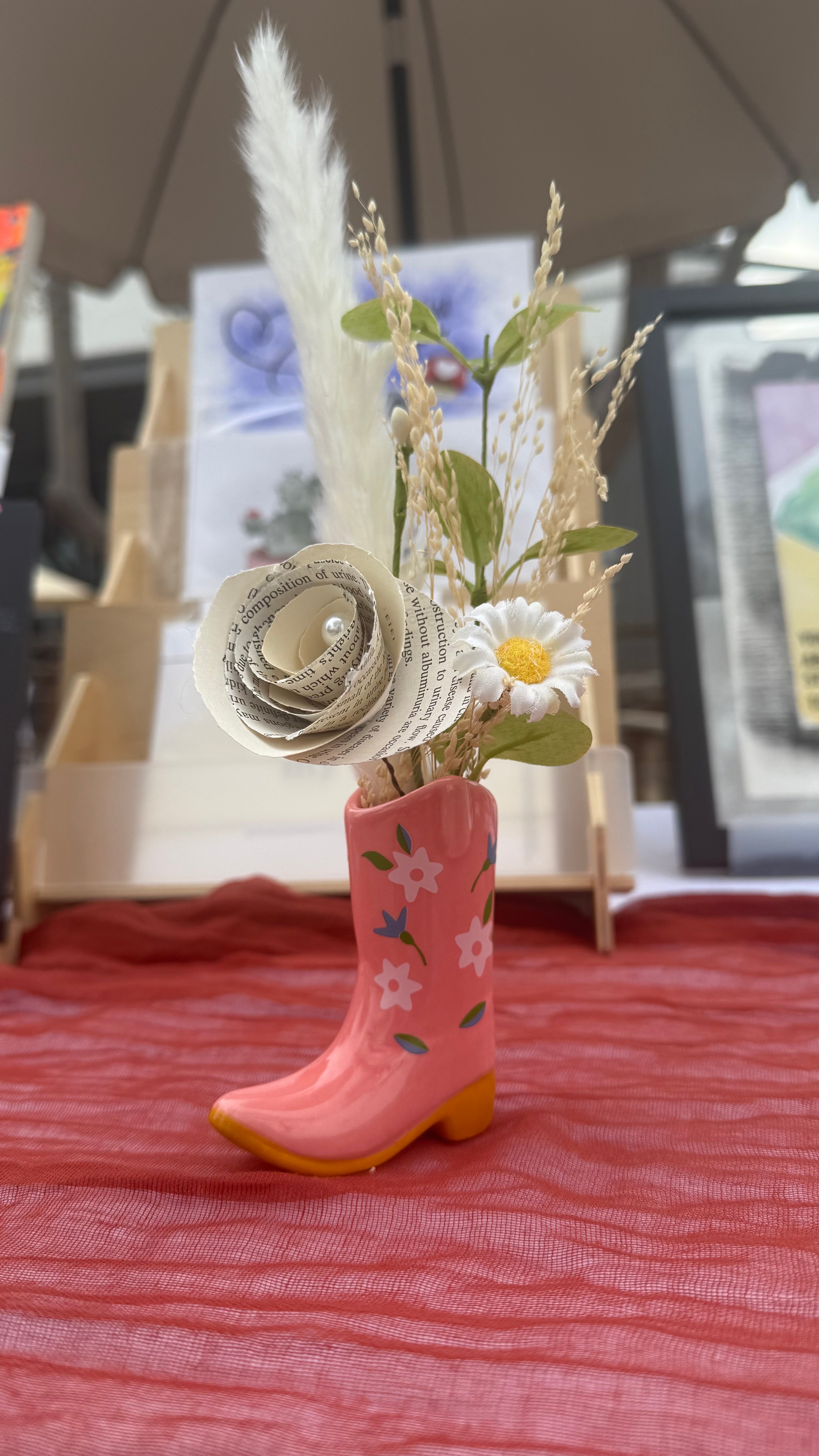 Boots and Books Bouquets