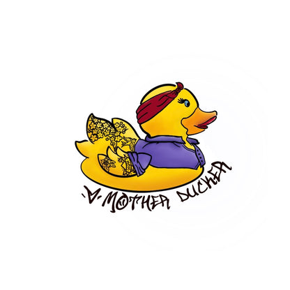Vinyl Rosie the Rubber Duck Sticker - “Mother Ducker”