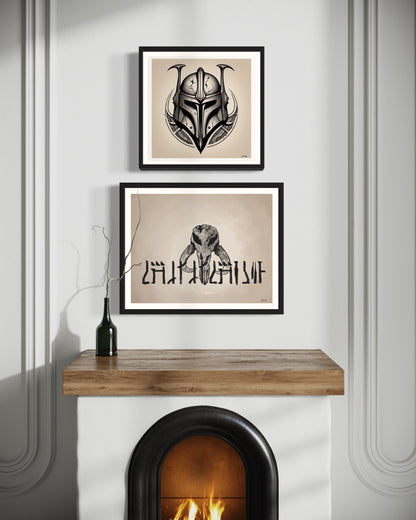 Mando-tory Art - Star Wars / Mandolorian Prints