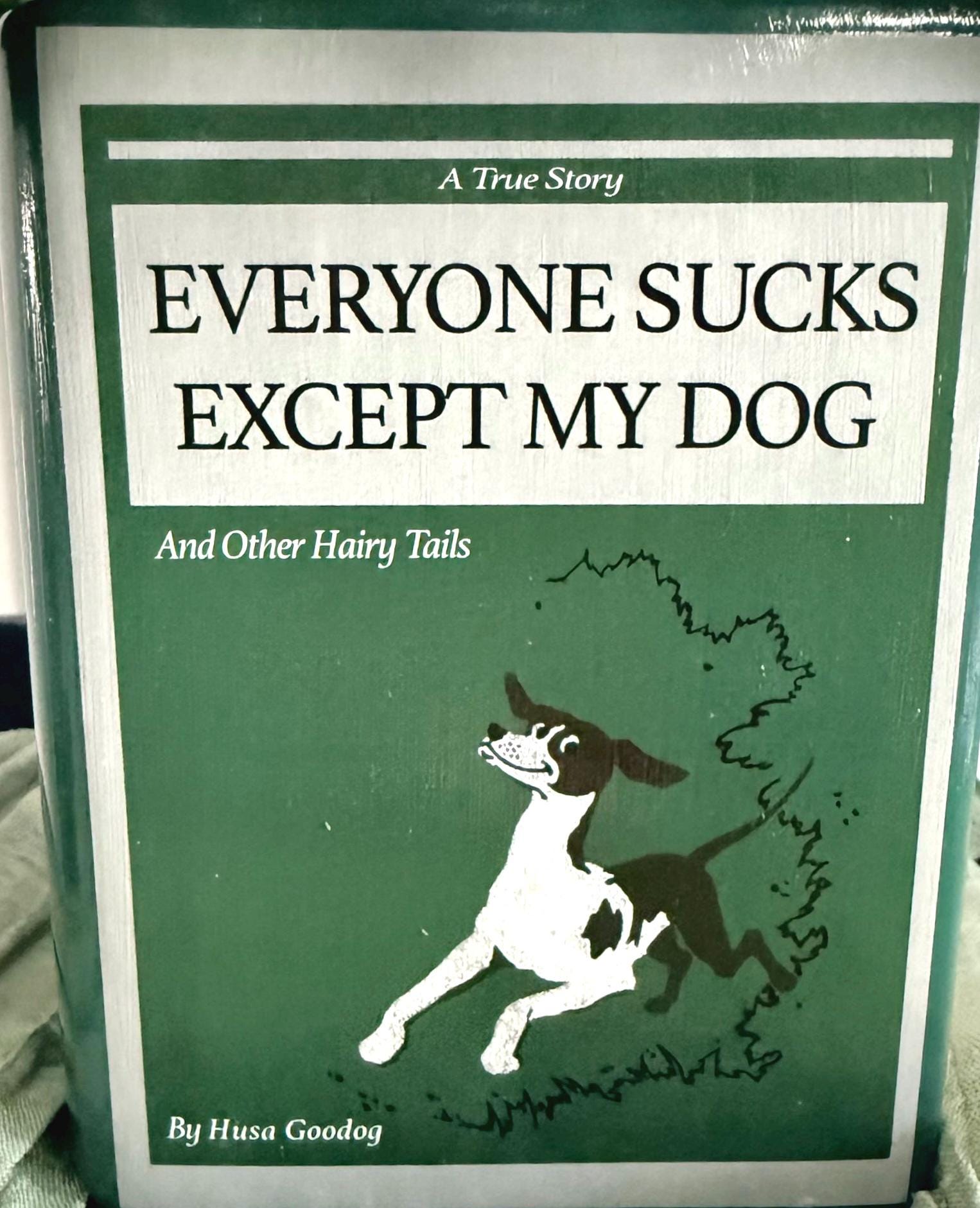 Book Vase Bouquet – “Everyone Sucks Except My Dog” Recycled Book Flowers