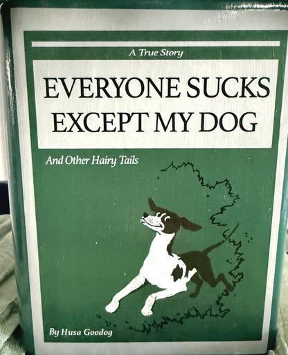 Book Vase Bouquet – “Everyone Sucks Except My Dog” Recycled Book Flowers